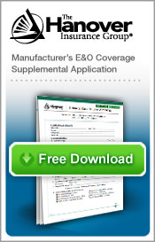 Manufacturer's Errors and Omissions Coverage Application