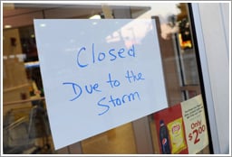 closed due to the storm