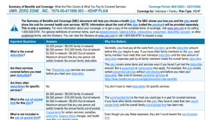 Zero Zone HDHP Plan