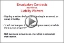 Liability Waivers