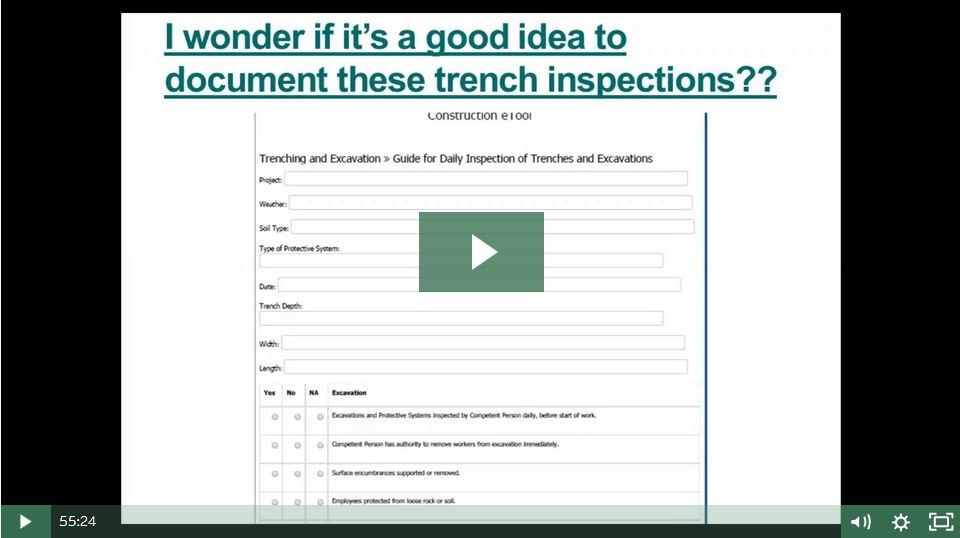 trenching & excavation safety webinar